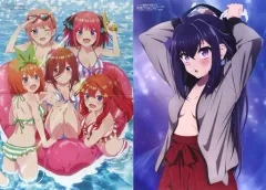 【中古】ポスター 両面A3ピンナップポスター(二つ折) 集合/ナナオ=ヒビヤ 「五等分の花嫁∽/七つの魔剣が支配する」 Megami MAGAZINE 2023年8月号綴じ込み付録