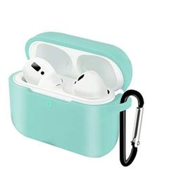 AirPods Pro ケース 充電ケース シリコンケー AirPods Proイヤホンシリコン保護ケース Koabbit 式保護ケース 耐衝撃 防塵 充電便利 LED可視 カラビナ・キーチェーン付き AirPods Pro Case Silicone P