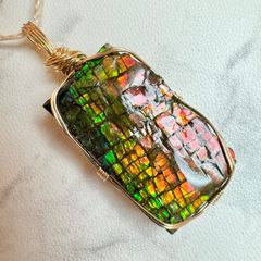 アンモライト　ペンダントトップ