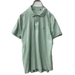 半袖 ロゴ ポロシャツ S ミントグリーン 鹿子 ワンポイントロゴ 古着卸 アメリカ仕入 a708-5682