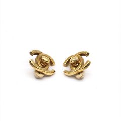 CHANEL シャネル  ターンロックヴィンテージ  ココマーク イヤリング 美品 刻印96P