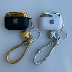 りんご　リンゴ　アップル　ゴールド　シルバー　エアポッズ　ケース　　AirpodsPro２