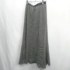 ◇ ⊂ Φ IENA イエナ ロング丈 フレア スカート サイズ38 グレー レディース E  【1411280048528】