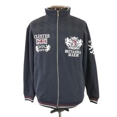 PRACTICAL【プラクティカル】薄チェック柄/ジャージジャケット【メンズL/紺/navy】アウター/Jacket/Jumper◆BJ074-a