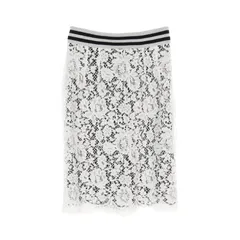 ドルチェアンドガッバーナ DOLCE & GABBANA スカート ホワイト コットン レーヨン スカート レディース Used Aのサムネイル
