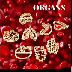 8種 Organs Bio Dough Cutter (8種のオーガンズ・バイオ ・ドー カッター) セット