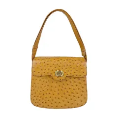 90年代　GUCCI　オーストリッチ　ショルダーバッグ　ヴィンテージ　グッチ GUCCI オールドグッチ オーストリッチ ショルダーバッグ