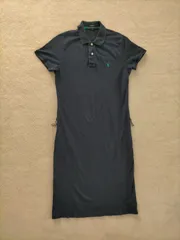 RALPH LAUREN SPORT ラルフローレン ポロワンピース L　ネイビー