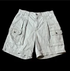 90s//vintage//Eddie Bauer//コットンカーゴショーツ//マルチポケット//W31