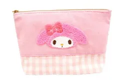 ナカ 【送料無料】【サンリオキャラクターズ】サガラ刺繍化粧ポーチ【ギンガムチェック】【マイメロディ】【マイメロ】【まいめろ】【ポーチ】【ケース】【小物入れ】【メイク】【化粧】【コスメ】【収納】【雑貨】【グッズ】【かわいい】