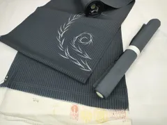 平和屋着物●付下げ　反物　着尺　八掛付き　大橋美津子　ろうけつ染め　柳丸　逸品　未使用　DAAW7294zzz