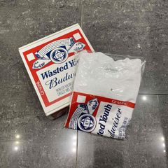 WASTED YOUTH 22ss x BUDWEIZER GIFT BOX TEE SIZE-M ウェイステッドユース バドワイザー ギフトボックス 半袖Tシャツ 南堀江店