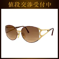 クリスチャン ディオール サングラス ブラウン ゴールド べっ甲風 2842