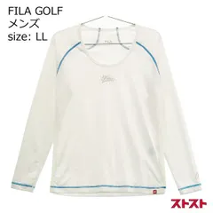 FILA GOLF フィラゴルフ 長袖 インナーTシャツ ホワイト系 LL ［240001911865］#