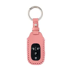 LiLiE 新型 NBOX N-BOX カスタム JF5 JF6 フリード 3代目 ヴェゼル ステップワゴン RP8 RP7 RP6 シビック 本革 スマートキー キーケース ピンク