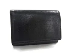 ■美品■ COACH コーチ F23845 レザー 三つ折り 財布 ウォレット 札入れ メンズ ブラック系 DG8736