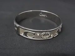 美品】 COACH シルバーバングル