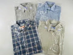 ★4着 まとめ売り CERRUTI 1881 美品 クリーニング済み コーティング仕上げ ワイシャツ トップス 半袖 長袖 メンズ 訳あり 中古品