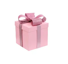 新品 ギフトボックス 正方形ボックス ラッピングボックス ラッピング 箱 クリスマスプレゼント クリスマス飾り アクセサリー 蝶結び付き パッケージ 多用ケース 高級 大型 包装箱 ショッピング モール ウィンドウ レイアウトの小道具 (25cm ピンク)