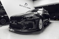 【FUTURE DESIGN 正規品】BMW 5シリーズ F90 M5 前期車 フロントバンパー用 リップスポイラー DryCarbon 本物ドライカーボン カスタム エアロ