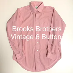 Vintage  Brooks Brothers 6 ボタン　シャツ　ブルックスブラザーズ　15 1/2