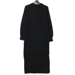ITEMS URBAN RESEARCH アーバンリサーチ 秋冬 ニット★ レーヨン ワンピース ロング Sz.Free レディース 黒
