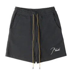 WANI RHUDE ルード ロゴ ショート ハーフパンツ シルバー DEAR LAUREL ディアローレル メンズ パイルショーツ ハーフ