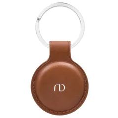 新品 コンパチブル Airtag ケース エアタグ キーファインダー用ケース エアータッグ紛失防止ケース PUレザー ケース おしゃれ (BROWN)