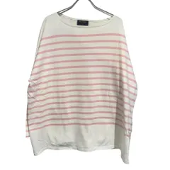 Le minor (ルミノア) ■ ① ボートネックボーダーカットソー レディース ピンク FREE