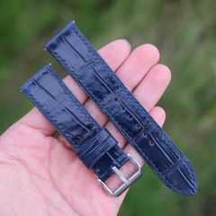 フラットタイプ　厚み約2mm 時計ベルト 時計ベルト クロコダイル ワニ革 時計バンド 本革 腕時計バンド 交換ベルト レザーベルト レザーバンド  凹凸型 弓カン 特殊形状 9mm~29mm 交換用工具付