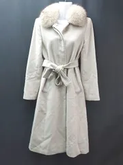 ◇ BODY DRESSING カジュアル シンプル ファー 秋冬 デート 長袖 コート サイズ7 ライトベージュ レディース E 【1310300012191】