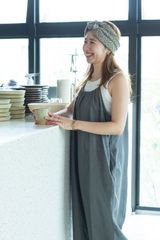 fog linen work エイネ　サロペット　アシェ