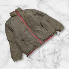 【ベアー】Bear（L）ダウンジャケット リバーシブル 防寒 チェック柄 無地