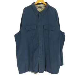 エルエルビーン L.L.Bean TRADITIONAL FIT 裏地タータンチェック コットン シャツ ジャケット メンズ import：XXL 