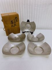 喜山 錫 小判 茶托 共箱 煎茶道具 茶道具 茶托 茶道 工芸品 㐂 - メルカリ