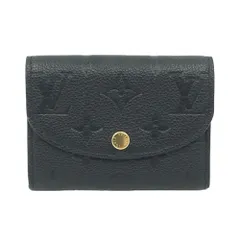 【栄】ルイヴィトン M81455 ポルトモネ ロザリ モノグラム アンプラント コインケース RFID ブラック 黒 財布 箱