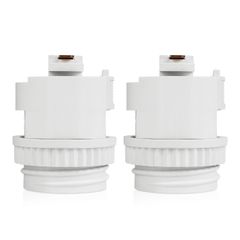 【在庫処分】E26口金対応 白 LED専用レール照明器具 電球ソケット ダクトレール用 天井照明 ライティングレールソケット 2個セット DiCUNO