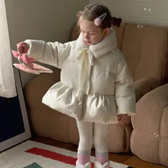 子供ダウンジャケット 子供服 アウター 女の子 ダウンジャケット 中綿コート ショート丈 秋冬着 長袖 子ども コート キッズ 防寒対策 子ども ダウン ジャケット 幼児 コート通園 通学 厚手 暖かい 防寒 おしゃれ haoxin14 ☆DZ10のサムネイル