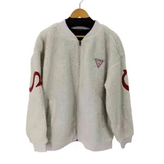 ゲス GUESS トライアングルロゴフリースボンバージャケット メンズ JPN：XL のサムネイル