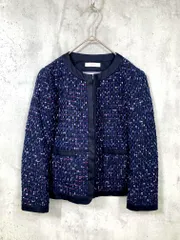【23区】ＬＩＮＴＯＮツイードジャケット 23区 LINTON ツイードジャケット サイズ40 - メルカリ