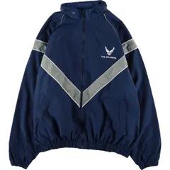 古着 ビッグサイズ 04年納品 米軍実品 U.S.AIR FORCE PTU トレーニング ナイロンジャケット USA製 XXX-LARGE/REGULAR/eaa366055
