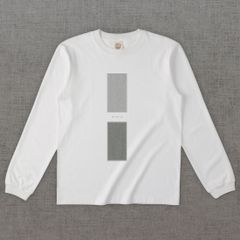 和柄長袖Tシャツ　小紋 霰 -墨・角- ［長袖］