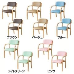 介護用椅子 2脚セット PK/GN 高さ調整可能 掛心地良い 全国同一価格