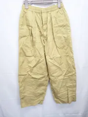 ◇ ⊂ UNIQLO ユニクロ U パラシュートクロップドパンツ サイズS イエロー系 レディース E  【1506110013071】