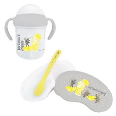 ギフトセット レオ・レオニ ストローマグ 離乳食容器 2点セット LEMON 出産祝い （ ギフト セット ベビーマグ 保存容器 ベビー 赤ちゃん プレゼント 日本製 両手マグ 離乳食ケース 電子レンジ対応 おでかけ 男の子 女の子 ）