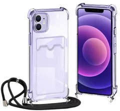 【在庫セール】透明 カバー TPU カバー 縄掛け 耐衝撃 ケース ケース 薄型 ケース ショルダー 軽量 ショルダー 斜めがけ スマホケース スマホケース 首かけ 調節可能な 肩掛け 財布型 落下防止 背面 アイフォン12 紛失防止 カード収納 iphone