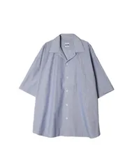 ARMY TWILL アーミーツイル COTTON STRIPE HALF SLEEVE SHIRT BLUE コットンストライプ ハーフスリーブ シャツ ミリタリーのサムネイル
