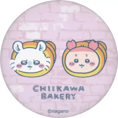 【中古】バッジ・ピンズ モモンガ＆古本屋(コロネ) 「ちいかわ なんか小さくてかわいいやつ ちいかわベーカリー トレーディングマット缶バッジ」