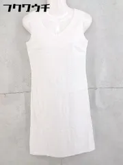 ◇ IENA イエナ ノースリーブ 膝丈 ワンピース ホワイト レディース  【1104080005319】