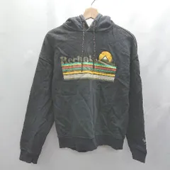 ◇ Θ Reebok リーボック フーディー 長袖 トレーナー パーカー スウェット サイズ XS ブラック系 レディース E  【1502030043273】